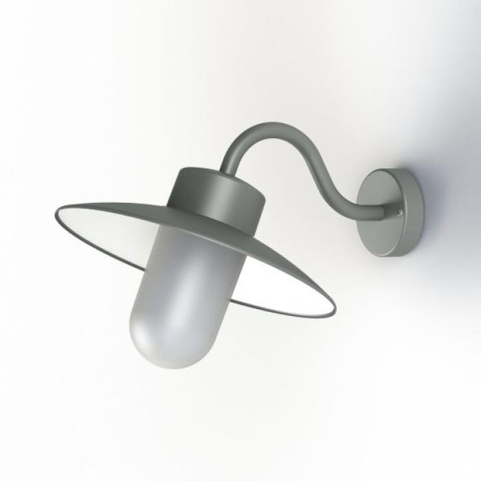 Mattglas metalgrau